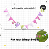 [SG Instock] Decorative Banner Garland Circle Star Flag Bunting Happy Birthday Party Decoration