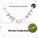 [SG Instock] Decorative Banner Garland Circle Star Flag Bunting Happy Birthday Party Decoration