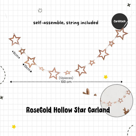 [SG Instock] Decorative Banner Garland Circle Star Flag Bunting Happy Birthday Party Decoration