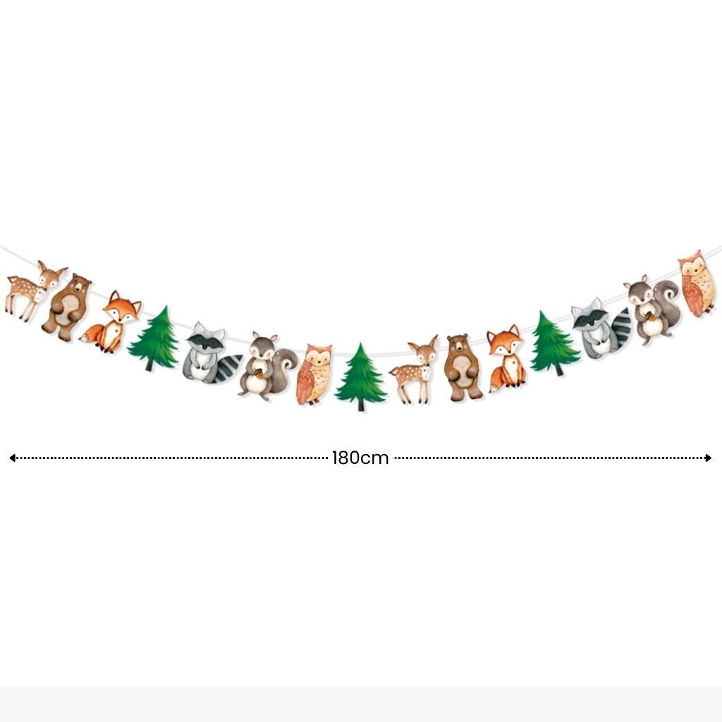 [SG Instock] - Personalised Woodland Animal Theme Birthday Party Decoration