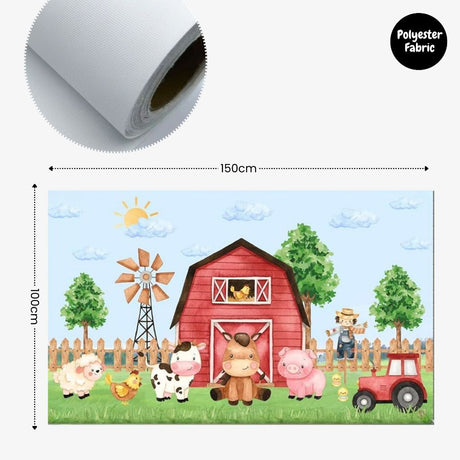 [SG Instock] - Personalised Farm Animal Theme Birthday Party Decoration