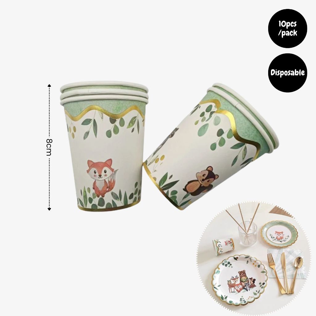 [SG Instock] - Personalised Woodland Animal Theme Birthday Party Decoration