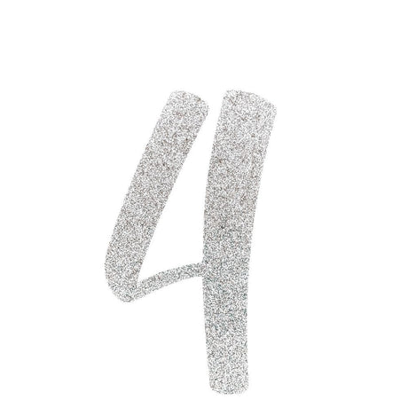 Custom Cursive Glitter Silver Script Font Banner