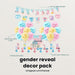 Gender Reveal Party Essentials Balloon Decoration Boy or Girl Banner Confetti Popper
