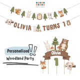 [SG Instock] - Personalised Woodland Animal Theme Birthday Party Decoration