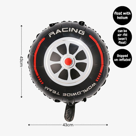 [SG Instock] - Personalised Racing car motorbike Theme Birthday Party Decoration