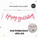 Happy Birthday Banner Garland Birthday Party Bunting Happy Birthday Foil Banner