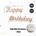 Happy Birthday Banner Garland Birthday Party Bunting Happy Birthday Foil Banner