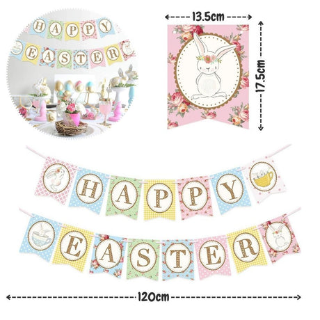 Easter Party Decoration Happy Easter Banner Balloon Easter Egg Gift