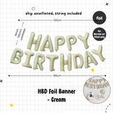 Happy Birthday Banner Garland Birthday Party Bunting Happy Birthday Foil Banner
