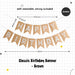 Happy Birthday Banner Garland Birthday Party Bunting Happy Birthday Foil Banner