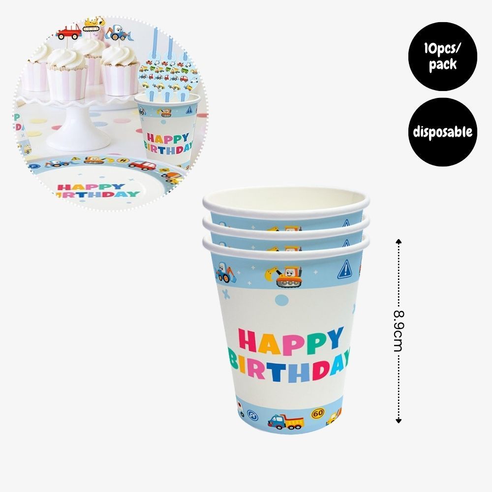 [SG Instock] - Personalised Vehicle Transportation Car Theme Birthday Party Decoration