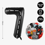 [SG Instock] - Personalised Racing car motorbike Theme Birthday Party Decoration