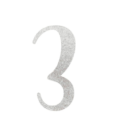 Custom Cursive Glitter Silver Script Font Banner