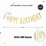 Happy Birthday Banner Garland Birthday Party Bunting Happy Birthday Foil Banner