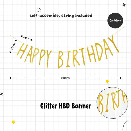 Happy Birthday Banner Garland Birthday Party Bunting Happy Birthday Foil Banner