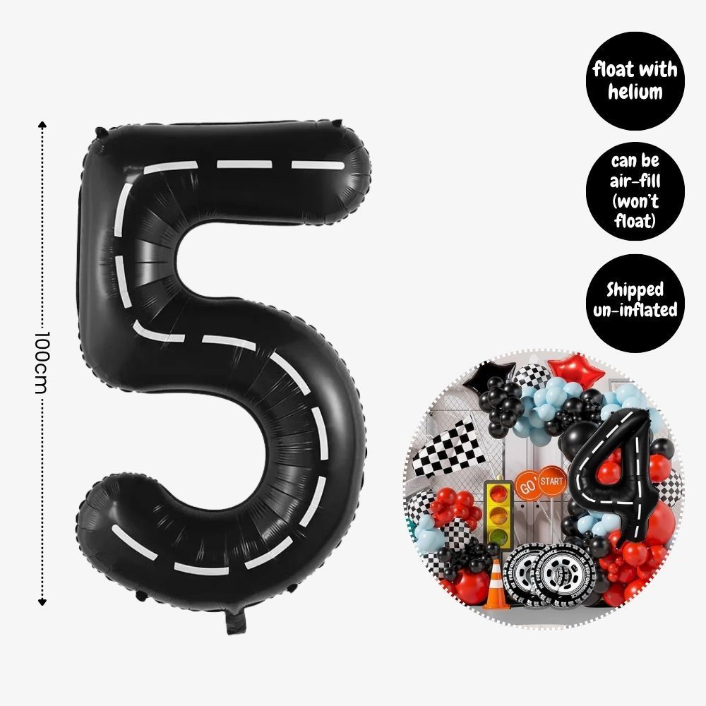 [SG Instock] - Personalised Racing car motorbike Theme Birthday Party Decoration