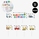 [SG Instock] - Personalised Vehicle Transportation Car Theme Birthday Party Decoration
