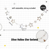 [SG Instock] Decorative Banner Garland Circle Star Flag Bunting Happy Birthday Party Decoration