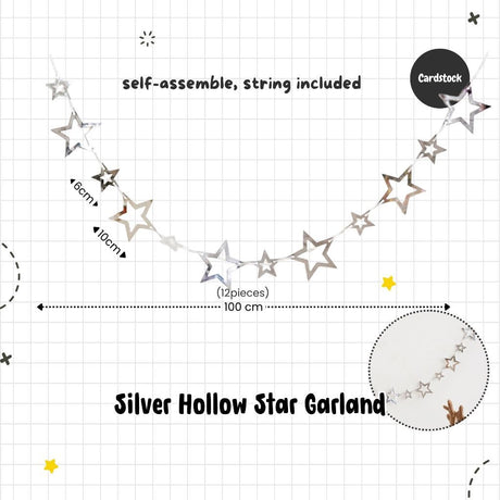[SG Instock] Decorative Banner Garland Circle Star Flag Bunting Happy Birthday Party Decoration