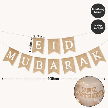 Hari Raya Eid Mubarak Home Decor Table Centerpiece Vase Rug Mosque Light Ramadan Banner