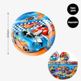 [SG Instock] - Personalised Racing car motorbike Theme Birthday Party Decoration