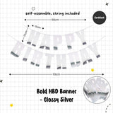 Happy Birthday Banner Garland Birthday Party Bunting Happy Birthday Foil Banner