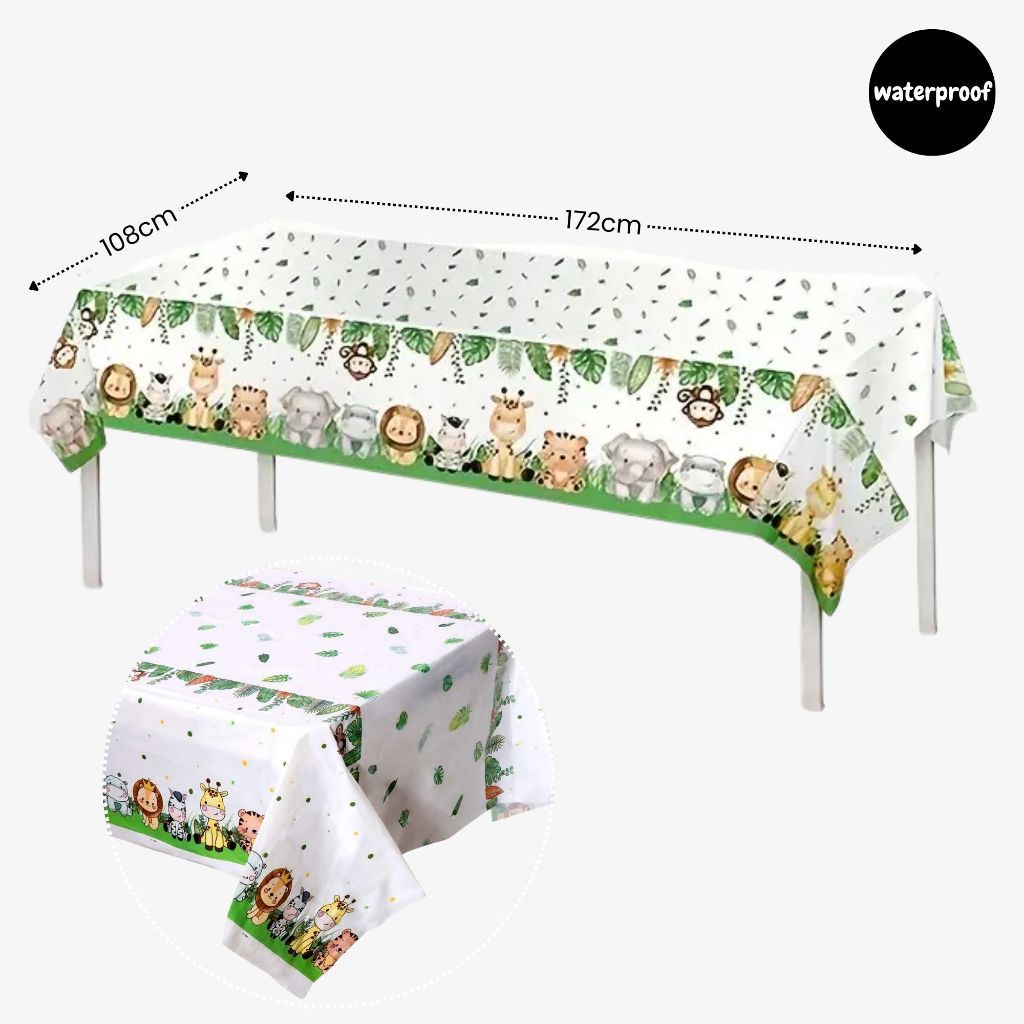 [SG Instock] - Personalised Safari Animal Theme Birthday Party Decoration