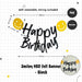 Happy Birthday Banner Garland Birthday Party Bunting Happy Birthday Foil Banner