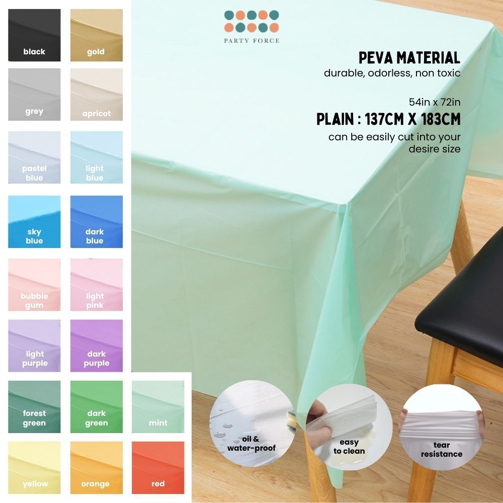 Disposable table cloth Waterproof table cover for birthday party wedding events