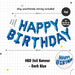 Happy Birthday Banner Garland Birthday Party Bunting Happy Birthday Foil Banner
