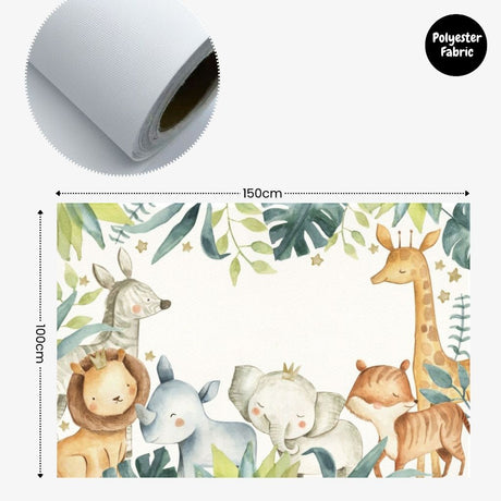 [SG Instock] - Personalised Safari Animal Theme Birthday Party Decoration