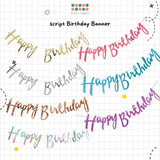 Happy Birthday Banner Garland Birthday Party Bunting Happy Birthday Foil Banner