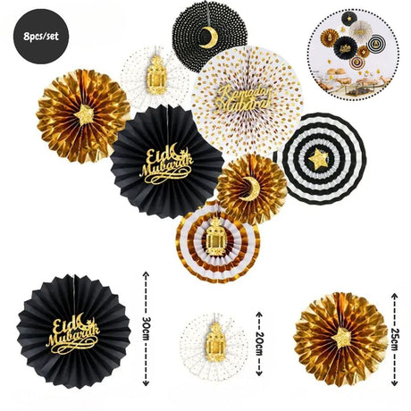 Hari Raya Eid Mubarak Home Decor Table Centerpiece Vase Rug Mosque Light Ramadan Banner