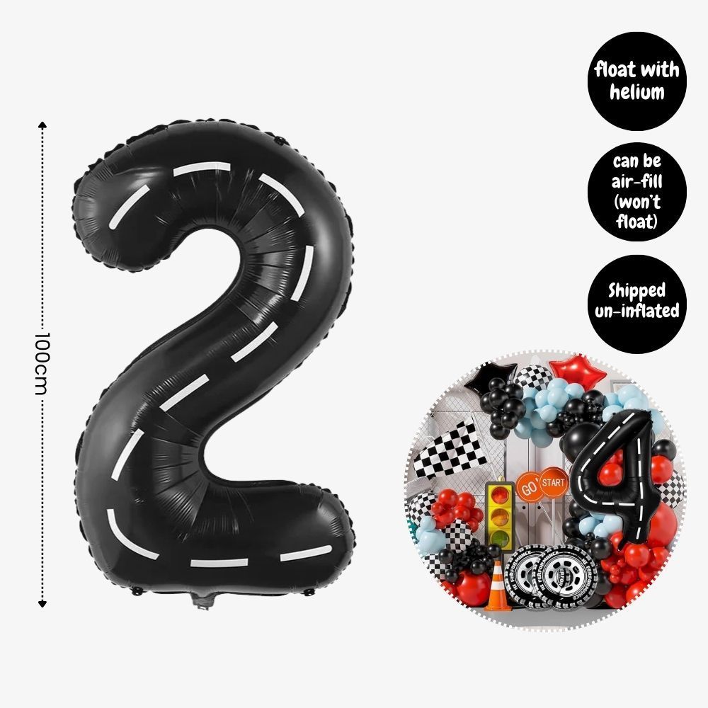 [SG Instock] - Personalised Racing car motorbike Theme Birthday Party Decoration