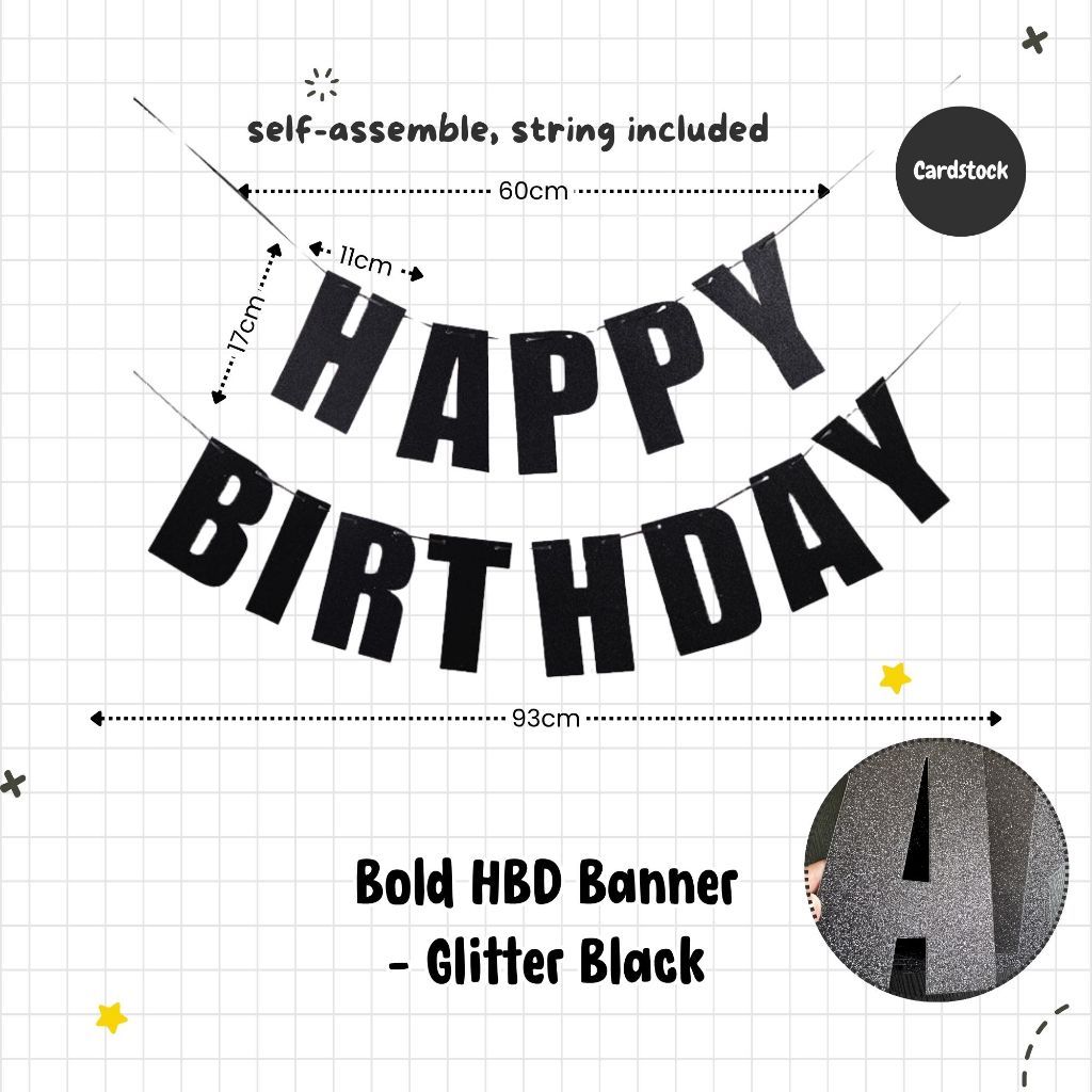 Happy Birthday Banner Garland Birthday Party Bunting Happy Birthday Foil Banner