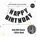 Happy Birthday Banner Garland Birthday Party Bunting Happy Birthday Foil Banner