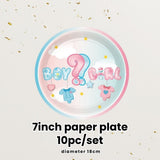 Gender Reveal Party Essentials Balloon Decoration Boy or Girl Banner Confetti Popper