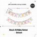 Happy Birthday Banner Garland Birthday Party Bunting Happy Birthday Foil Banner