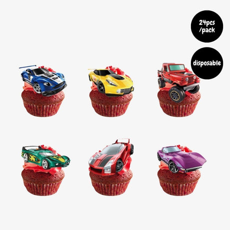 [SG Instock] - Personalised Racing car motorbike Theme Birthday Party Decoration
