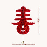 CNY Chinese New Year Honey comb hanging paper decoration and CNY table top display