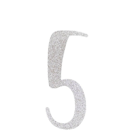 Custom Cursive Glitter Silver Script Font Banner
