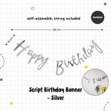 Happy Birthday Banner Garland Birthday Party Bunting Happy Birthday Foil Banner