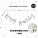 Happy Birthday Banner Garland Birthday Party Bunting Happy Birthday Foil Banner