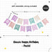 Happy Birthday Banner Garland Birthday Party Bunting Happy Birthday Foil Banner