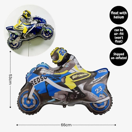[SG Instock] - Personalised Racing car motorbike Theme Birthday Party Decoration