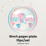 Gender Reveal Party Essentials Balloon Decoration Boy or Girl Banner Confetti Popper