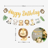 [SG Instock] - Personalised Safari Animal Theme Birthday Party Decoration