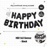 Happy Birthday Banner Garland Birthday Party Bunting Happy Birthday Foil Banner