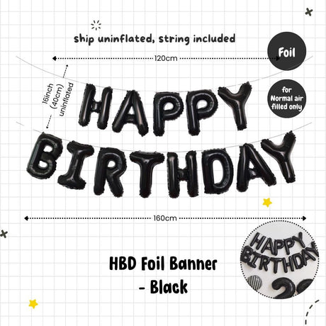 Happy Birthday Banner Garland Birthday Party Bunting Happy Birthday Foil Banner